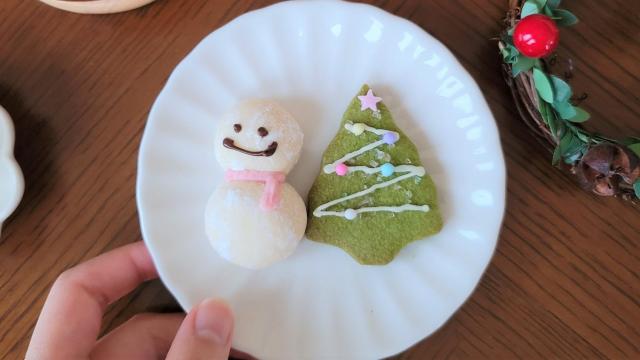 ハンドメイド クリスマス飾り お菓子のお家と雪だるまさん 置物 1200円 ...