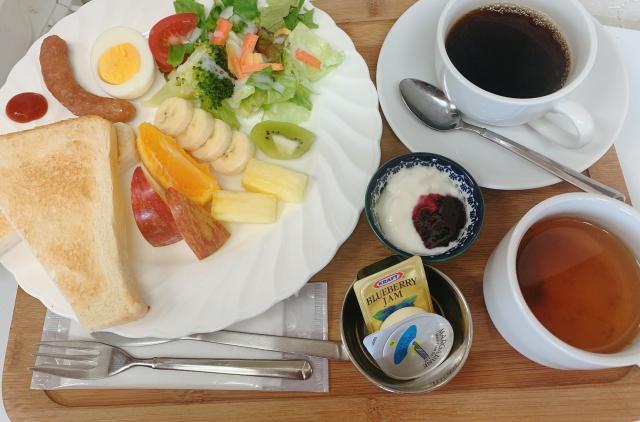 札幌のCafe Akariの朝食メニュー300円（税込）