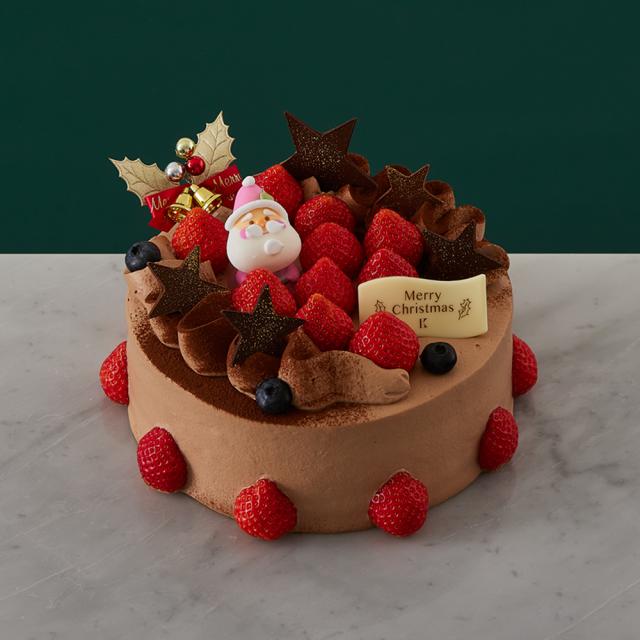 クリスマス　生チョコケーキ