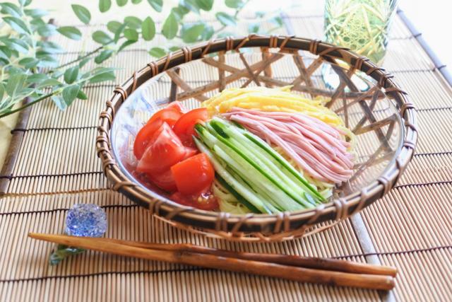 冷やし中華　錦糸卵