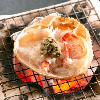 ズワイガニ 甲羅焼き