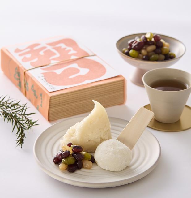 朔日限定神宮茶屋餅　五色かのこ