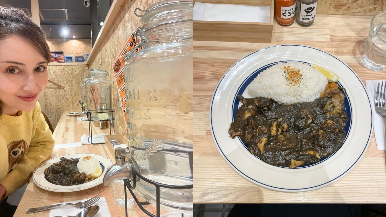 大通駅前「名店街のまっ黒いカレー」を楽しむ！贅沢なシーフード具材たっぷり～アンヌ遙香の街歩き【札幌】