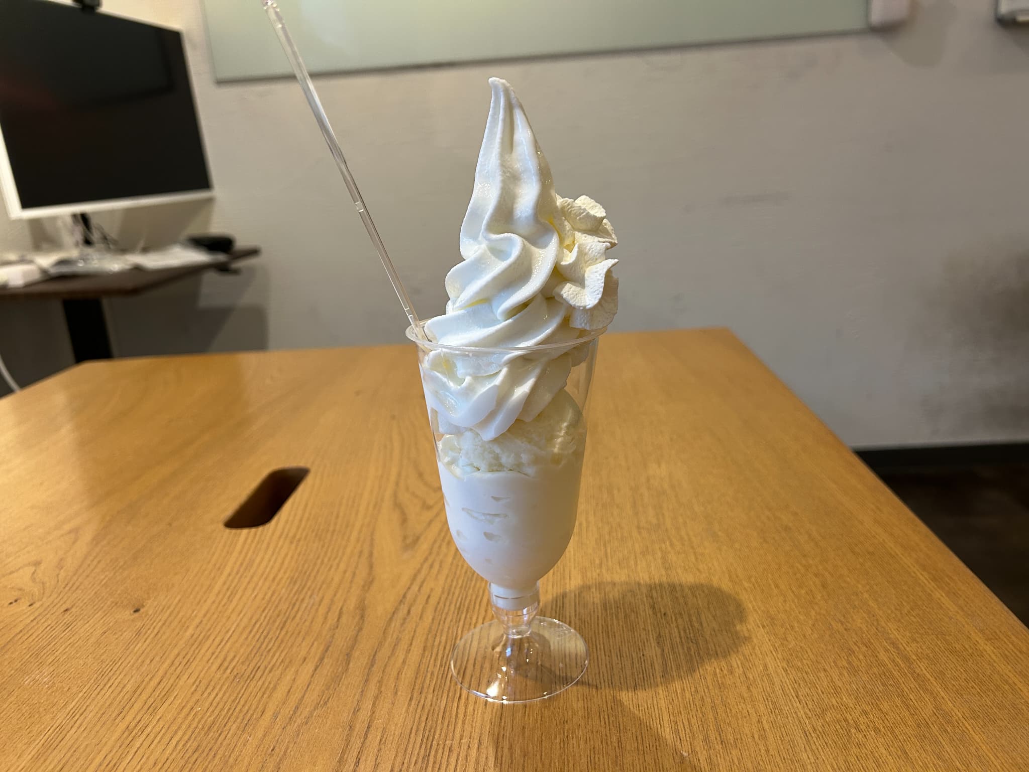 白いパフェ
