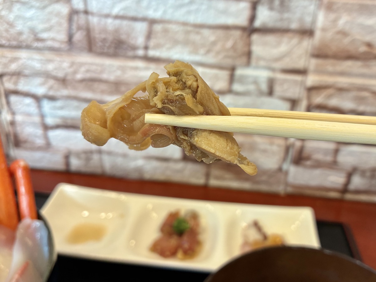ほっきのひもの煮付け