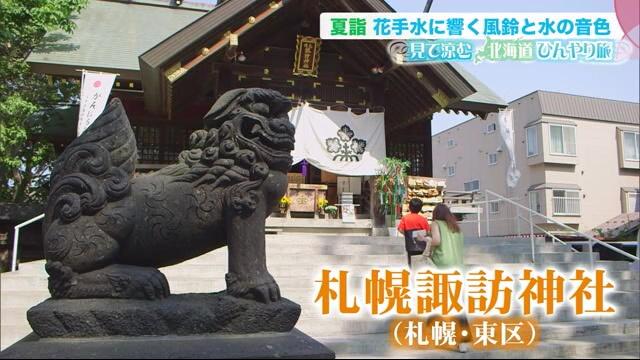 札幌諏訪神社　花手水　夏の神社　癒しスポット　水みくじ　人気