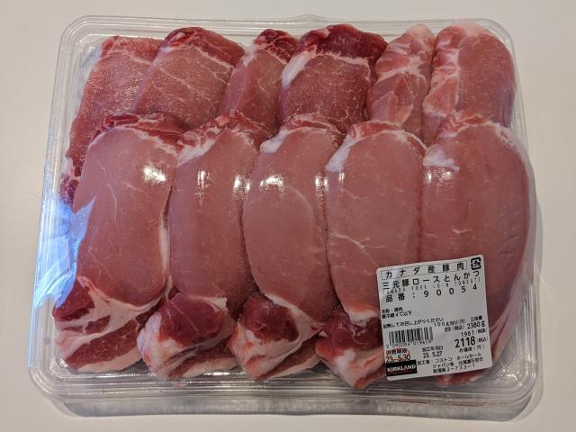 コストコ　とんかつ肉　肉　豚肉　安い