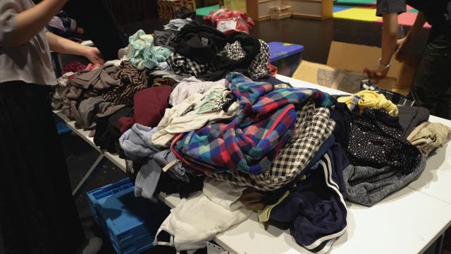 おさがりくるりん会場の様子