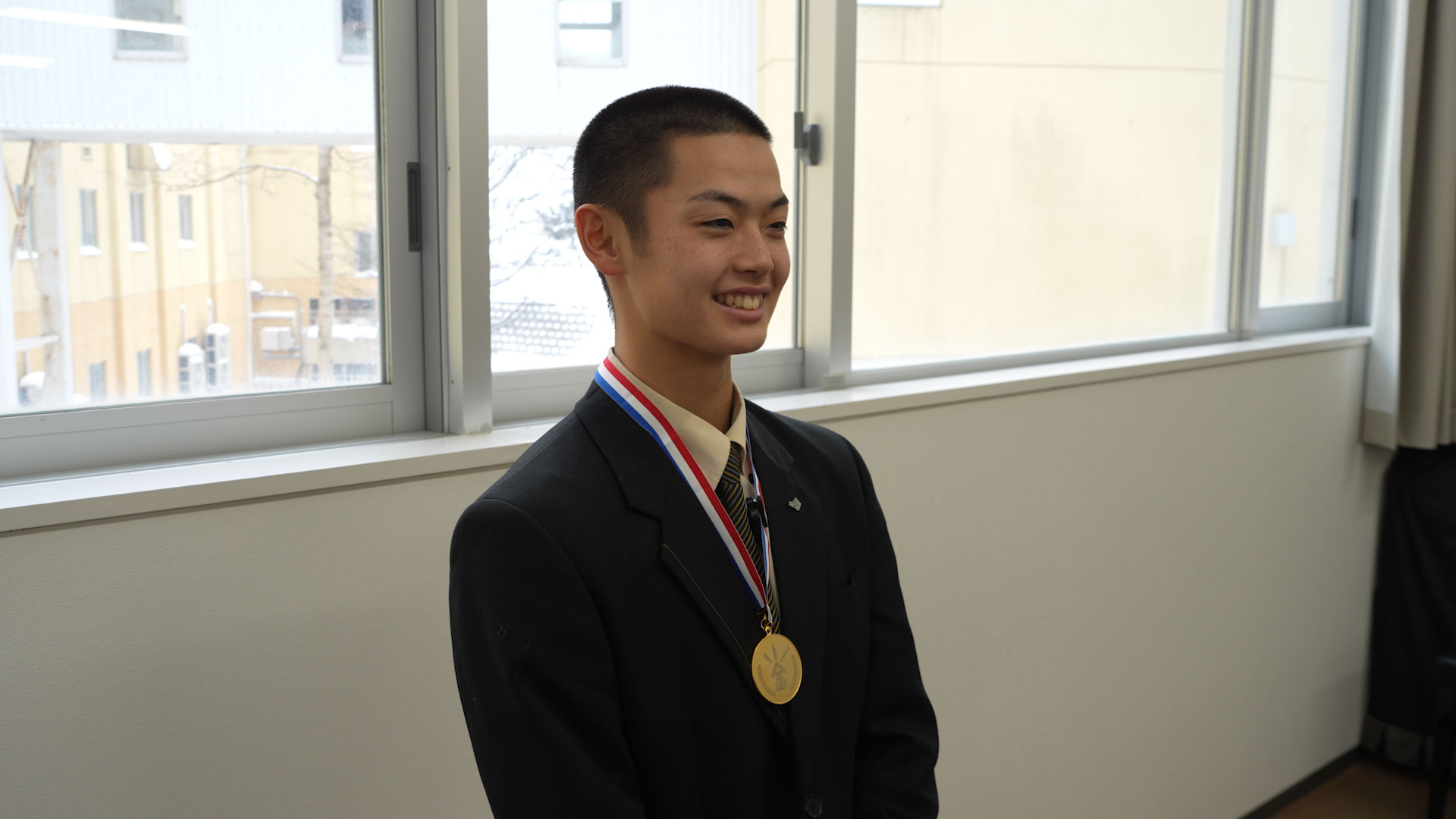 北星学園大学付属高校 野球部主将 向井悠真さん