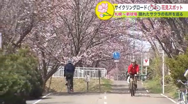 札幌　北広島　サイクリング　新球場　自転車