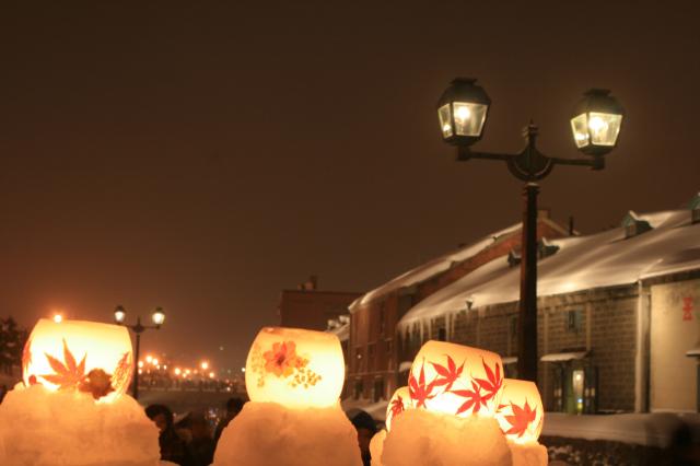 小樽雪あかりの路　小樽運河
