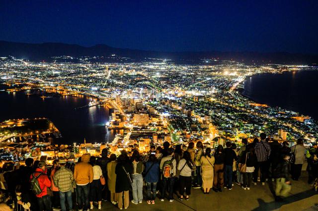 函館　イルミネーション　夜景