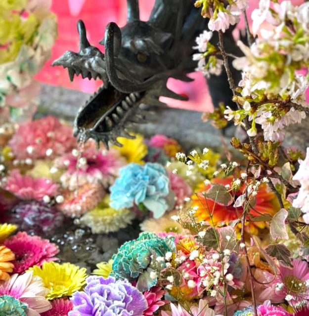 札幌諏訪神社 花手水