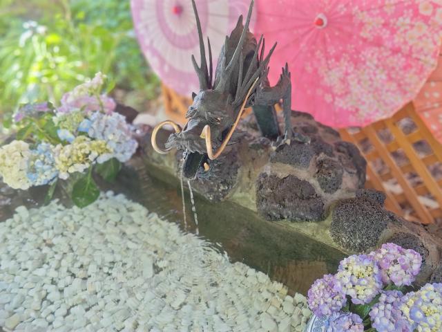 虻田神社 花手水