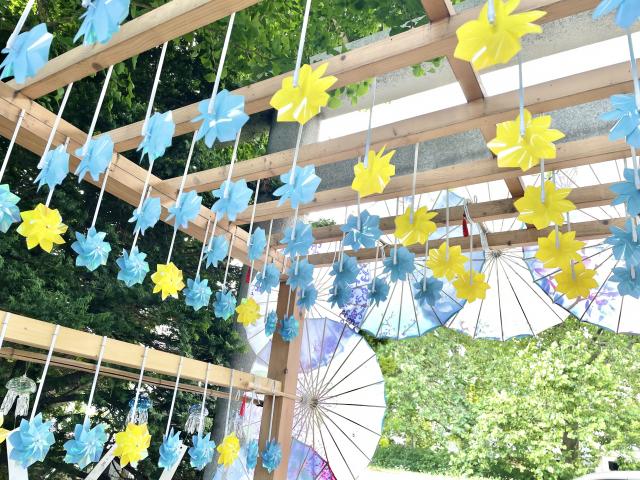 札幌諏訪神社　風車　風鈴
