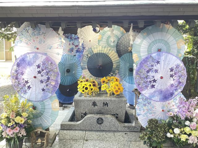 札幌諏訪神社　花手水