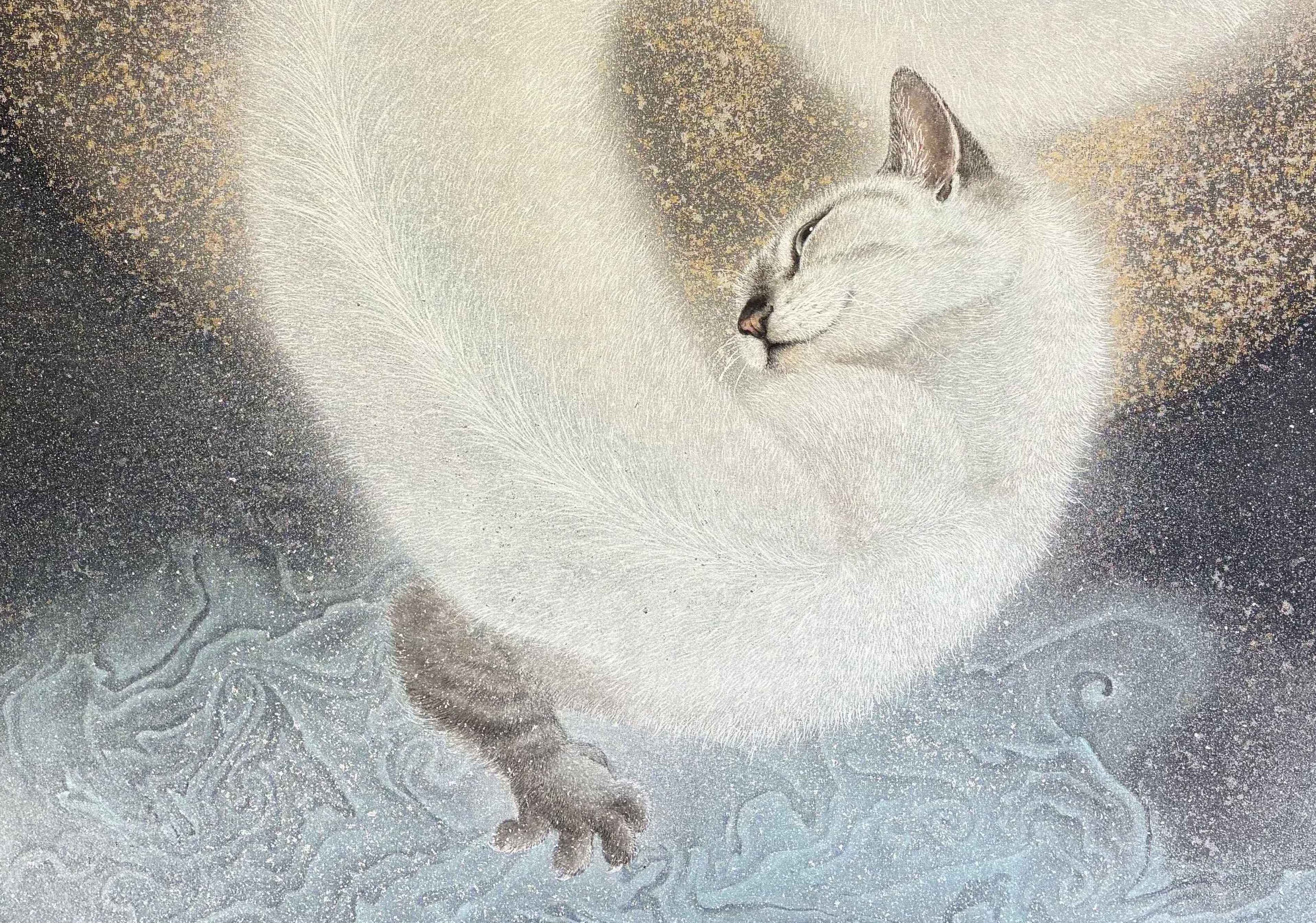 谷地元麗子　龍猫図