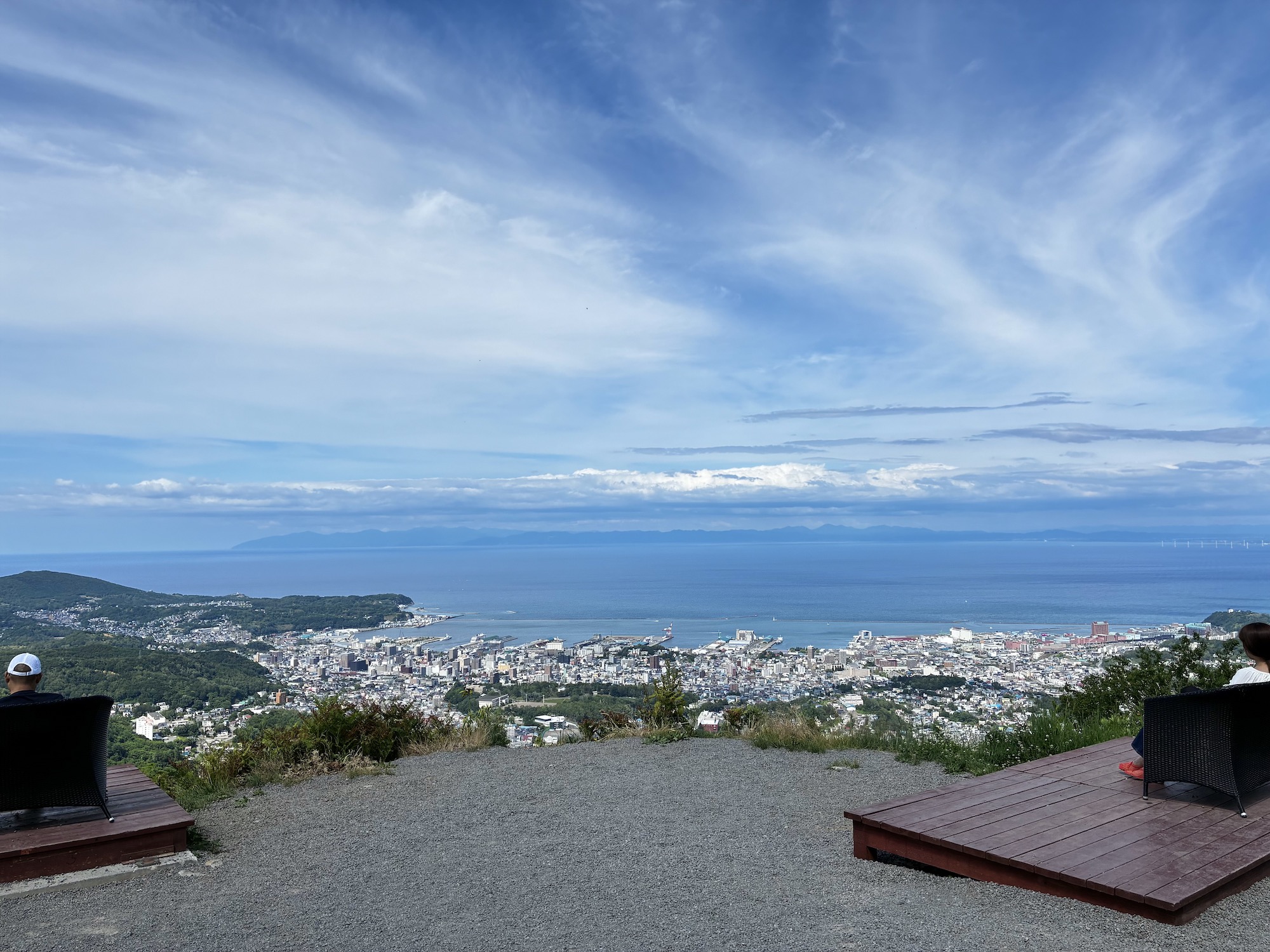 山頂の景色